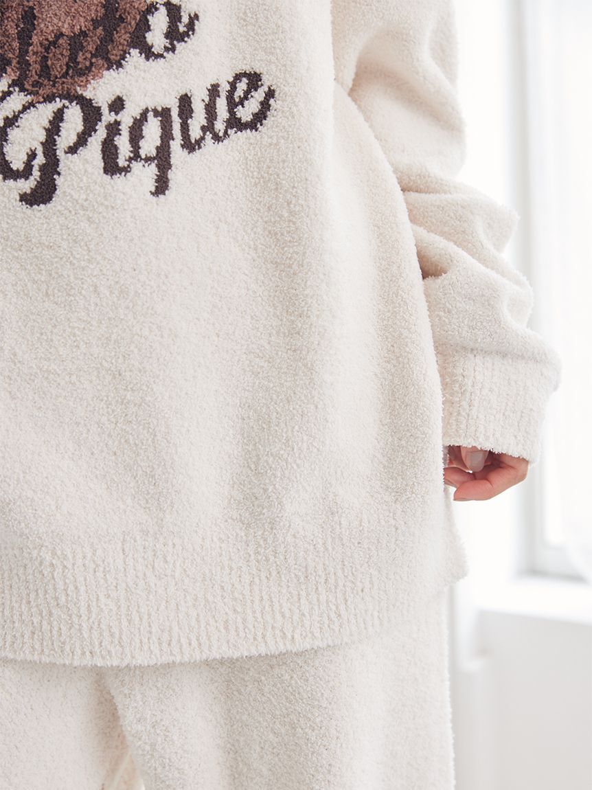 gelato pique「【ONLINE限定】ベビモコベアジャガードプルオーバー&ショートパンツセット」|ルームウェア|