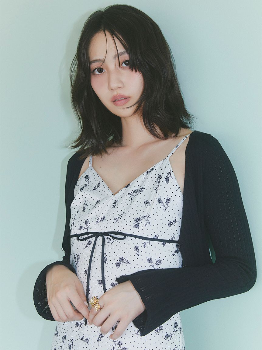 LILY BROWN「カーデセットプリントキャミワンピース」|ワンピース|