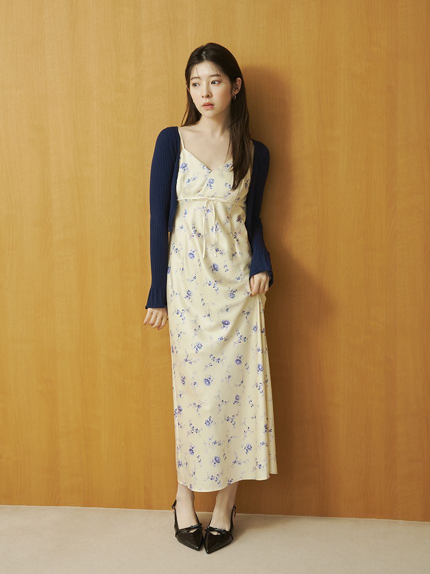 LILY BROWN「カーデセットプリントキャミワンピース」|ワンピース|