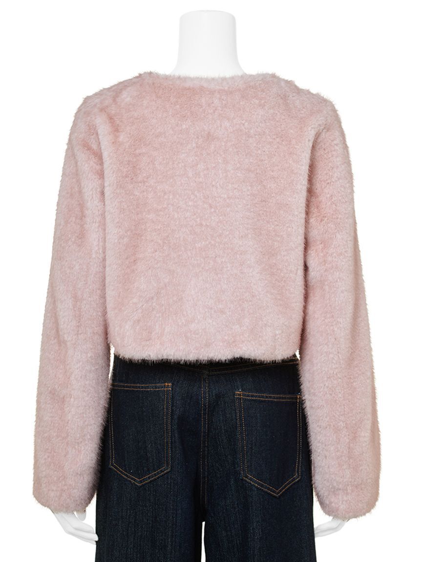 LILY BROWN「【SPECIAL PRICE】エコファーノーカラージャケット」|ノーカラージャケット|
