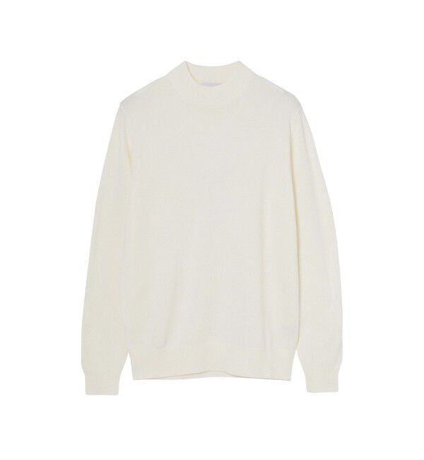 MACKINTOSH PHILOSOPHY「【WEB&一部店舗限】ハイゲージ天竺 モックネックプルオーバーニット」|ニット・セーター|オフホワイト