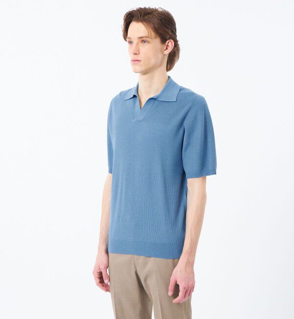 MACKINTOSH PHILOSOPHY「スキッパーポロ フラッフィーニット」|Tシャツ・カットソー|