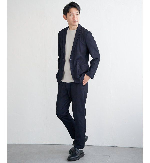 IKKA LOUNGE「【雑誌MonoMax5月号掲載】【セットアップ対応】GOKU楽ワークサッカージャケット」|テーラードジャケット|