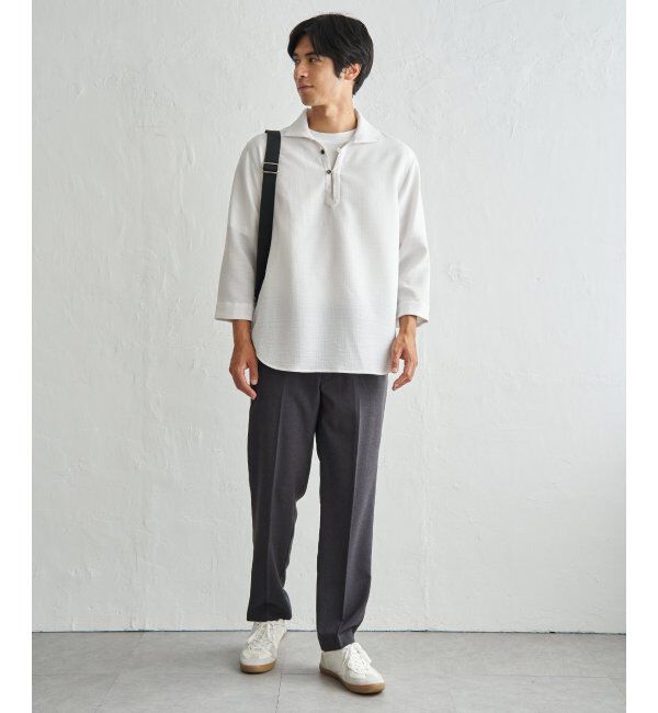 ikka「プルオーバー七分袖シャツ」|シャツ・ブラウス|