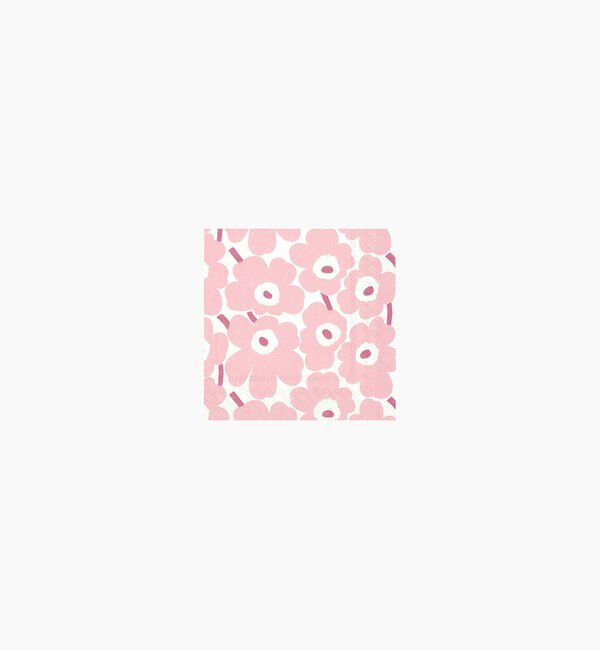 Marimekko「Mini Unikko カクテルナプキン 25&times;25cm」|その他|