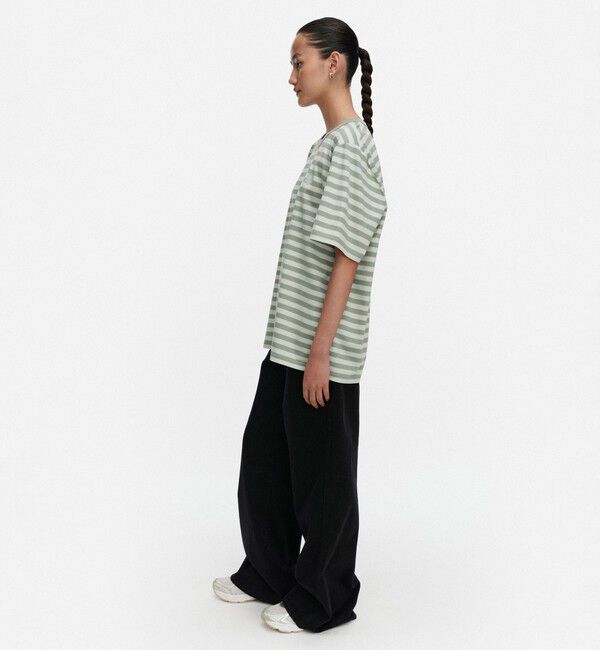 Marimekko「Tasaraita Unisex Unikko Tシャツ」|シャツ・ブラウス|