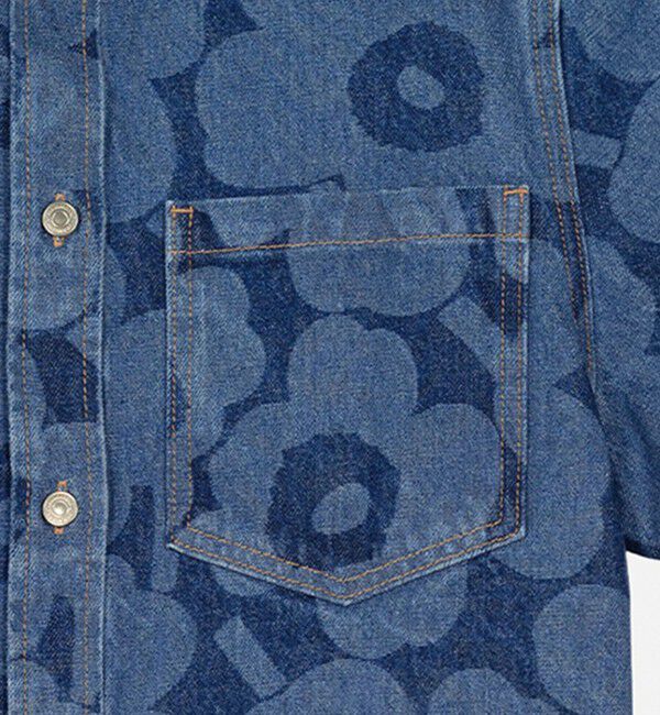 Marimekko「Maridenim Kuvata Unikko シャツ」|シャツ・ブラウス|