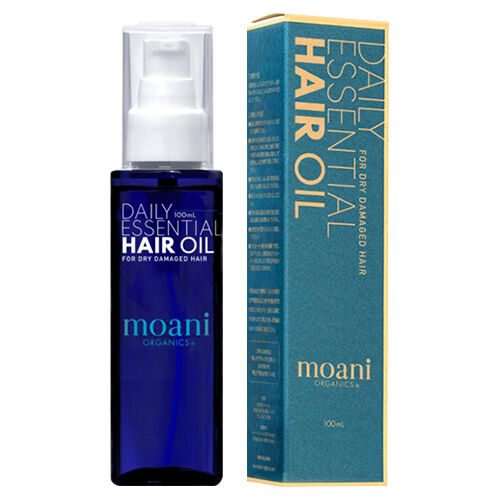  「モアニ・オーガニクス DAILY ESSENTIAL HAIR OIL 本体 (100ml)」|洗い流さないトリートメント|