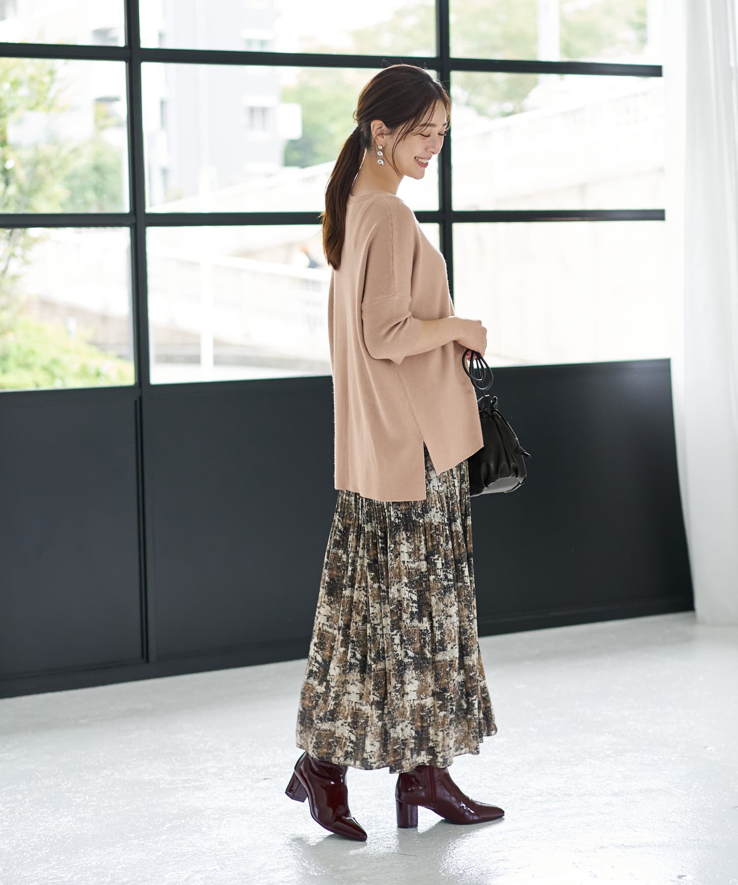 STYLE DELI「ソフトタッチ◆８分袖ドルマンニットトップス」|ニット・セーター|
