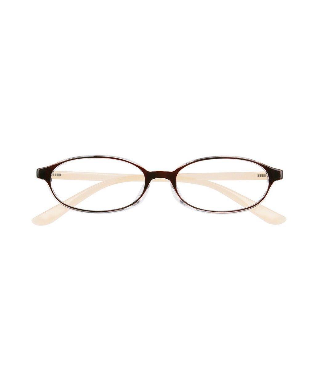  「オーバル型 リーディンググラス｜Zoff Reading Glasses（ブラウン）老眼鏡 ズレにくい仕様オーバルフレーム」|メガネ|