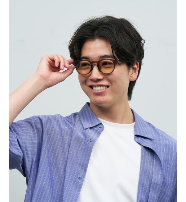  「【WEB限定】ウェリントン型 サングラス | カラーレンズ 軽量 トレンド 紫外線対策 UVカット ユニセックス」|サングラス|