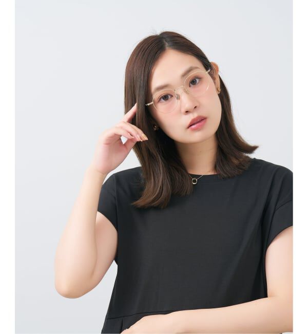  「Zoff｜UNITED ARROWS ユナイテッドアローズ  ボストン型 メガネ |  レンズ交換券付」|メガネ|ゴールド