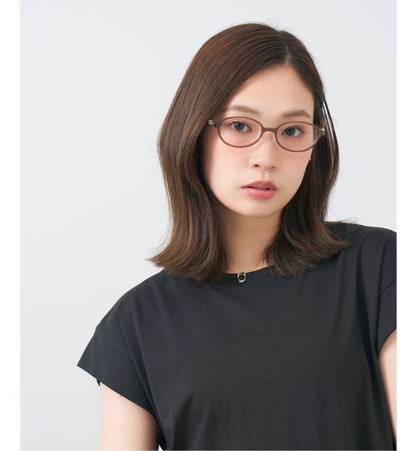  「Zoff｜UNITED ARROWS ユナイテッドアローズ  オーバル型 メガネ |  レンズ交換券付」|メガネ|ブラウン系その他1