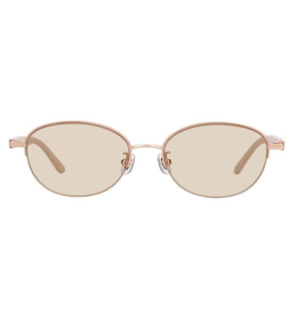  「SUNGLASSES COLLECTION オーバル型 サングラス | 軽量 メタル 紫外線対策 UVカット     」|サングラス|