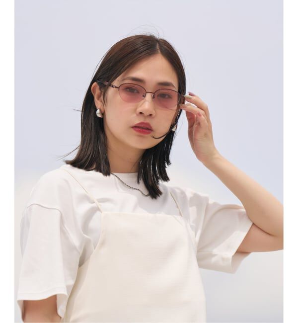  「SUNGLASSES COLLECTION オーバル型 サングラス | 軽量 メタル 紫外線対策 UVカット     」|サングラス|