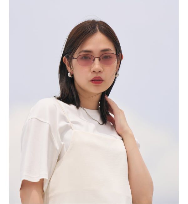  「SUNGLASSES COLLECTION オーバル型 サングラス | 軽量 メタル 紫外線対策 UVカット     」|サングラス|