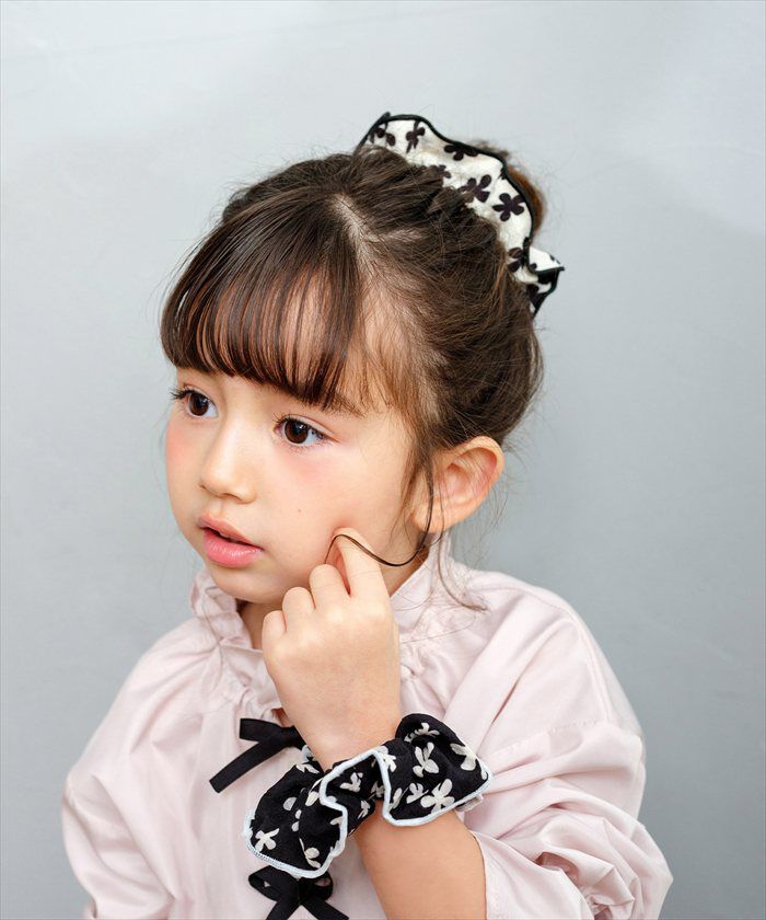 BACKYARD FAMILY「Rora シュシュ キッズ 通販 ローラ ドナ 髪飾り お団子 ヘアゴム ポニーテール 女の子」|ヘアゴム・シュシュ|
