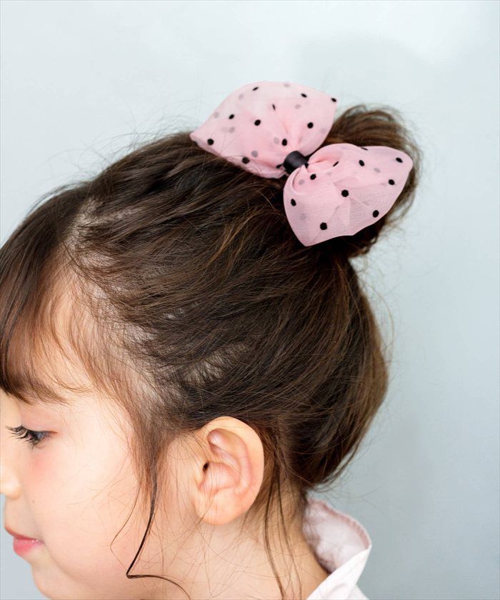 BACKYARD FAMILY「Rora ヘアクリップ キッズ 通販 ヘア クリップ 髪飾り 髪留め 女の子 リボン ドット 水玉」|その他|