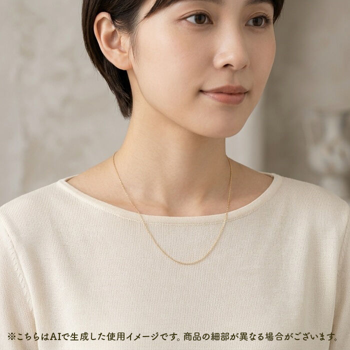BACKYARD FAMILY「金 ネックレス 10金 通販 日本製 ネックレスチェーン チェーンネックレス 10K 長さ50cm」|その他|
