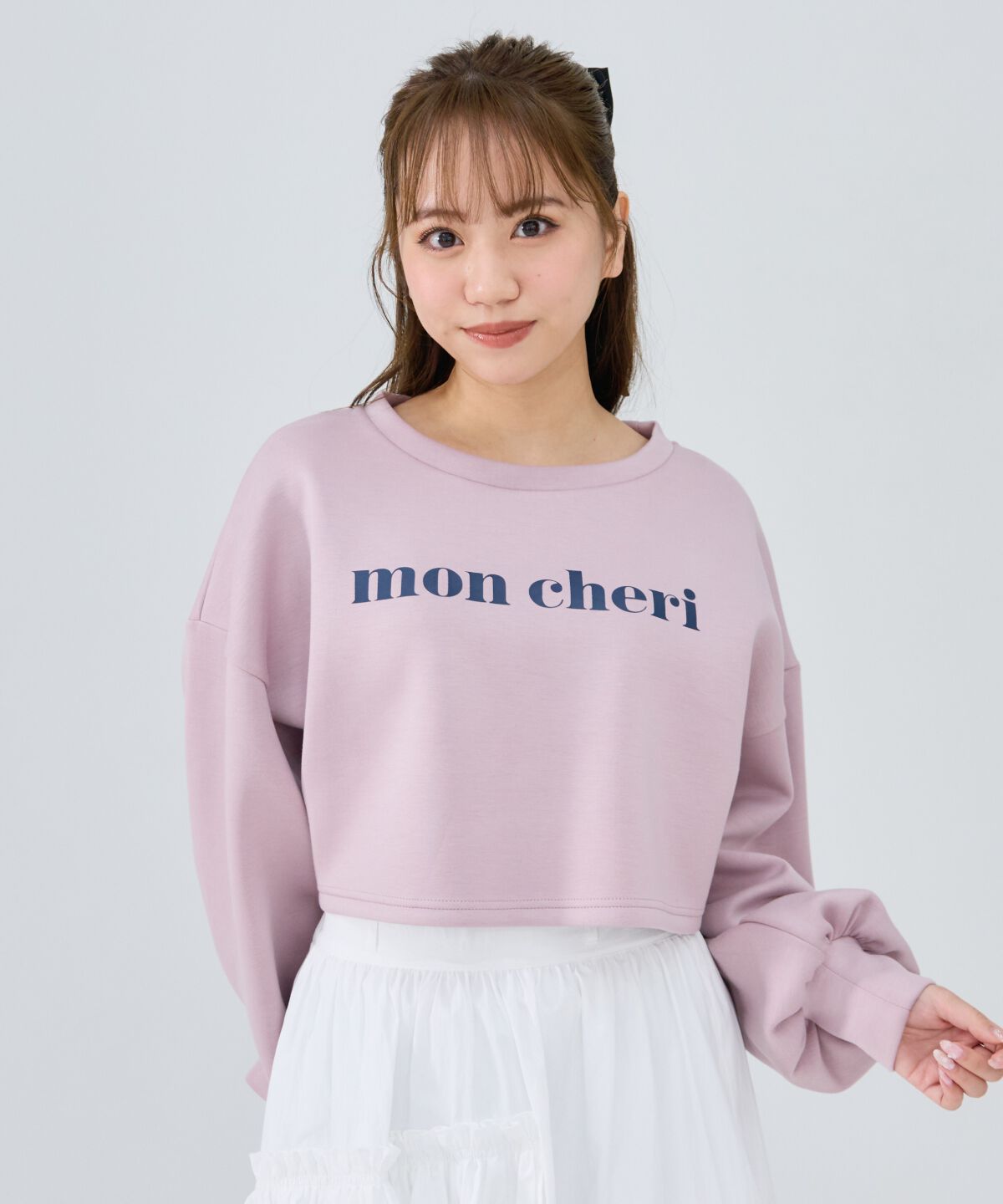 REDYAZEL「mon cheriロゴトップス」|Tシャツ・カットソー|ピンク