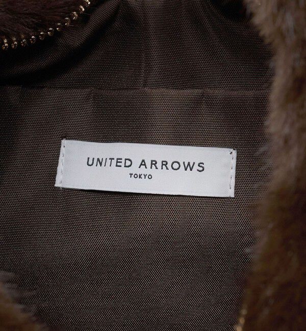UNITED ARROWS「フェイクファー キューブ ワンハンドルバッグ」|ハンドバッグ|