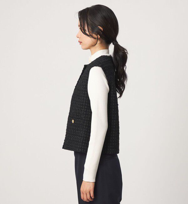 UNITED ARROWS green label relaxing「ファンシーラメ ツイードライク ジレ」|ベスト・ジレ|