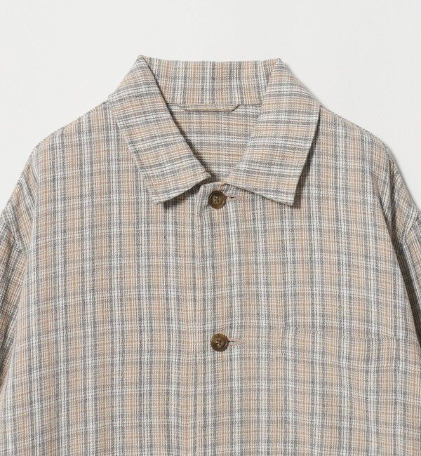UNITED ARROWS green label relaxing「スペックダイ チェック柄 カバーオール ジャケット」|ブルゾン・スタジャン|