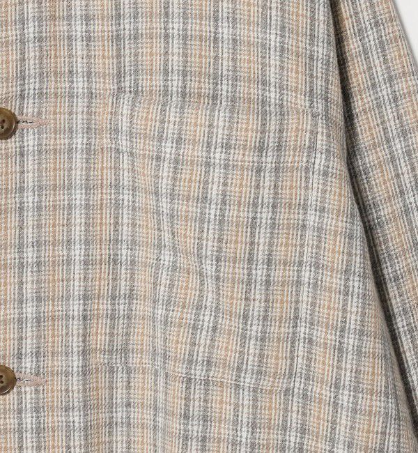 UNITED ARROWS green label relaxing「スペックダイ チェック柄 カバーオール ジャケット」|ブルゾン・スタジャン|