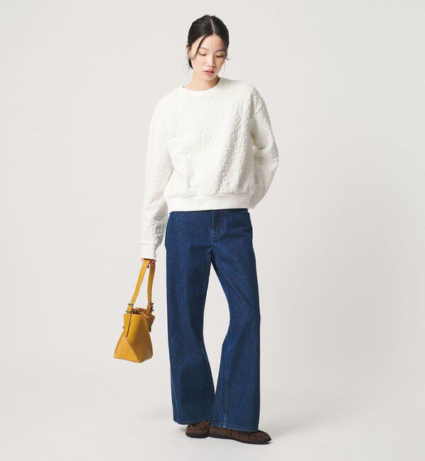 BEAUTY&YOUTH UNITED ARROWS「フラワーレオパード ジャガード クルーネック プルオーバー」|Tシャツ・カットソー|