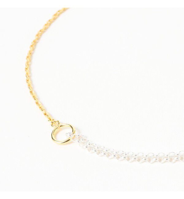 BEAMS SELECTION for WOMEN「ISOLATION / コンビネーション ロングネックレス シルバー&times;ゴールド ILN-0139」|その他|