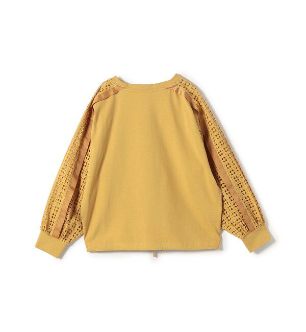 SHIPS for women「【WEB限定】〈手洗い可能〉レース コンビ カットソー」|Tシャツ・カットソー|