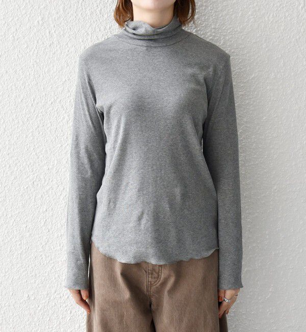 SHIPS any「〈手洗い可能〉コットン ハイネック プルオーバー」|Tシャツ・カットソー|