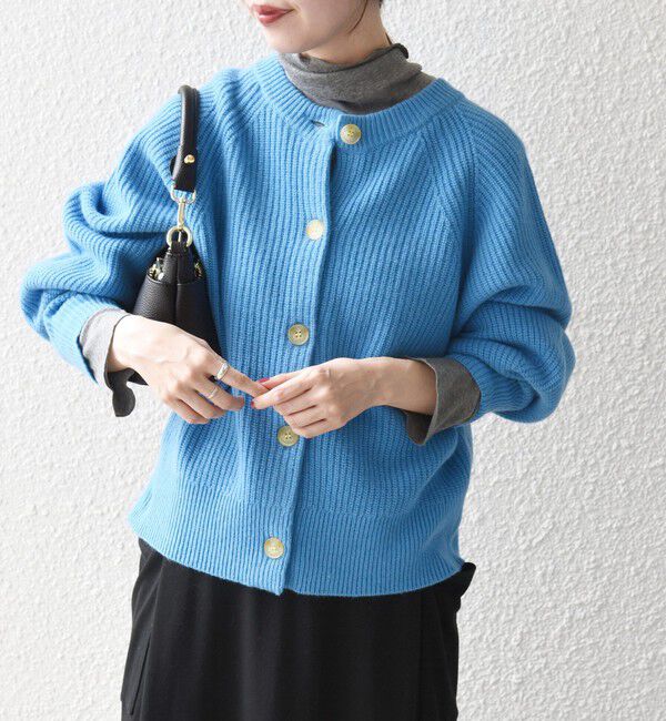 SHIPS any「《予約》〈手洗い可能〉AQUA カシミヤ ミックス プルオーバー ニット カーディガン」|ニット・セーター|