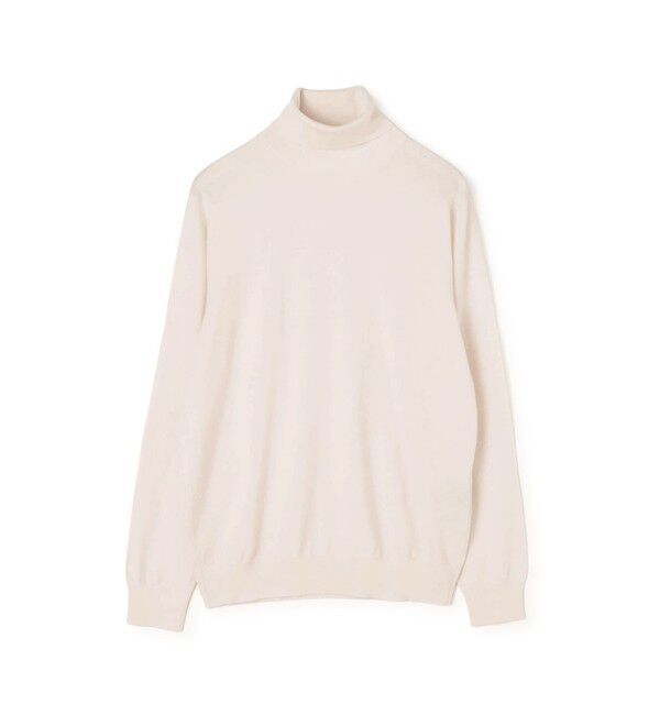 TOMORROWLAND MENS「【WEB先行予約】TOMORROWLAND tricot スーパーファインメリノウール タートルネックニット S-WOOL」|ニット・セーター|11 ホワイト