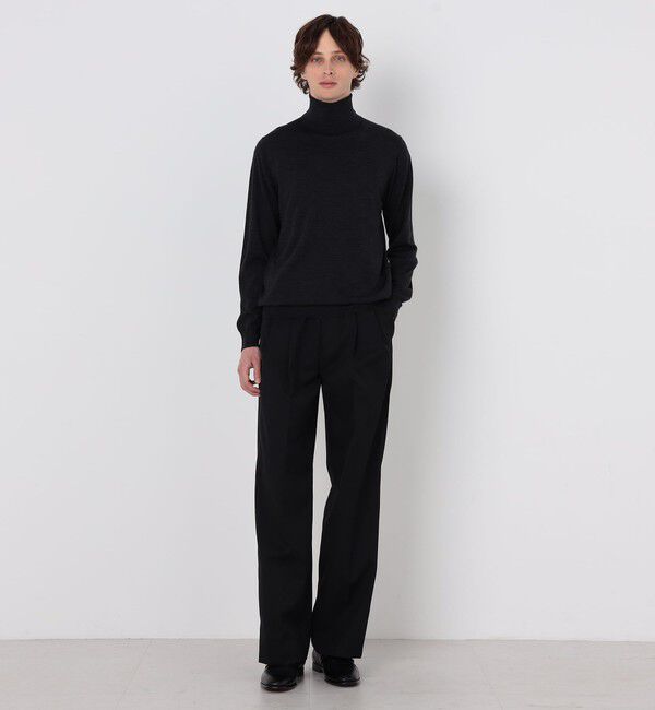 TOMORROWLAND MENS「【WEB先行予約】TOMORROWLAND tricot スーパーファインメリノウール タートルネックニット S-WOOL」|ニット・セーター|