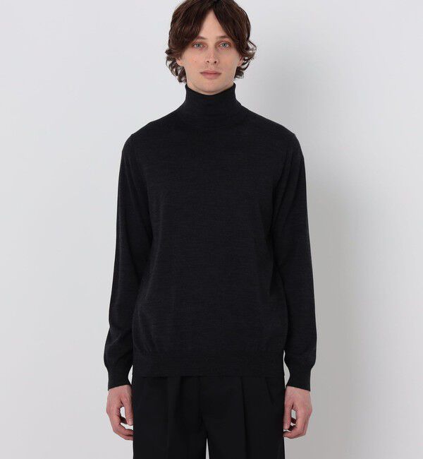 TOMORROWLAND MENS「【WEB先行予約】TOMORROWLAND tricot スーパーファインメリノウール タートルネックニット S-WOOL」|ニット・セーター|