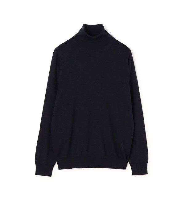 TOMORROWLAND MENS「【WEB先行予約】TOMORROWLAND tricot スーパーファインメリノウール タートルネックニット S-WOOL」|ニット・セーター|69 ネイビー