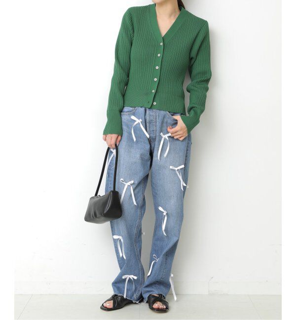  「リボンデニムパンツ」|デニム|