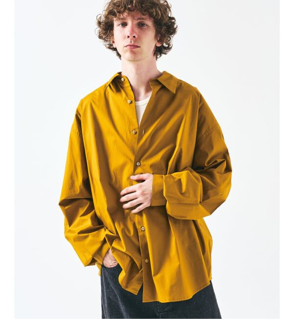 417 EDIFICE「【SOMELOS】RELAXED LIVRE SHIRT」|シャツ・ブラウス|マスタード