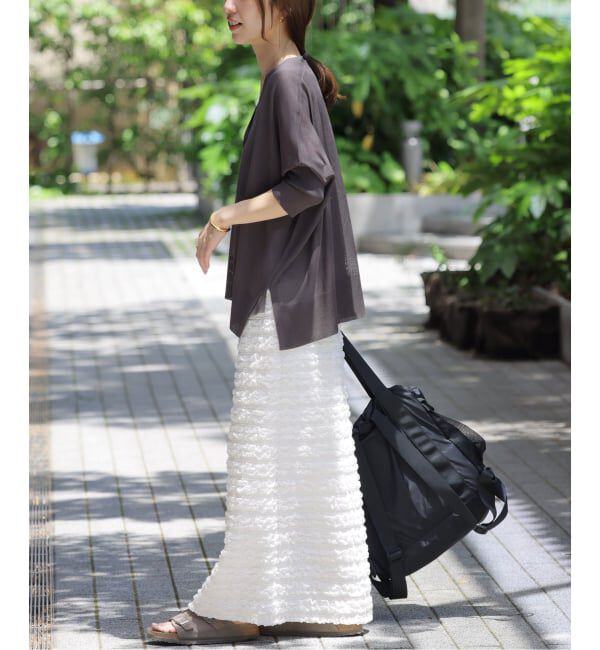 JOURNAL STANDARD relume「《WEB+一部店舗限定追加2》シャーリングジャガードスカート」|スカート|