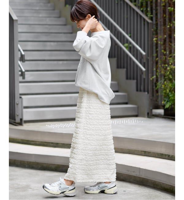 JOURNAL STANDARD relume「《WEB+一部店舗限定追加2》シャーリングジャガードスカート」|スカート|