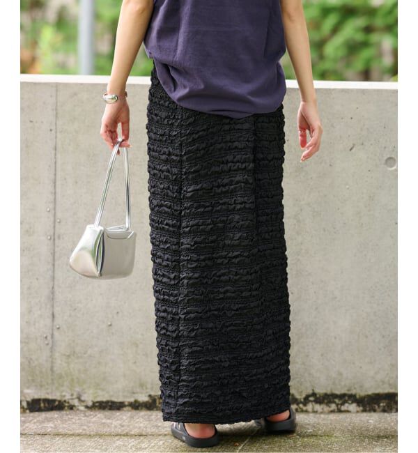JOURNAL STANDARD relume「《WEB+一部店舗限定追加2》シャーリングジャガードスカート」|スカート|