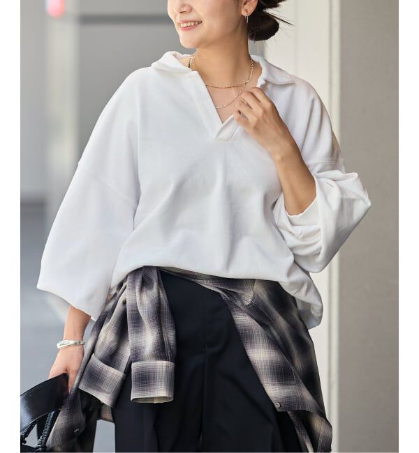 JOURNAL STANDARD「別注【STAR＆STRIPE/スターアンドストライプ】スキッパースウェット」|スウェット・ジャージ|ホワイト A
