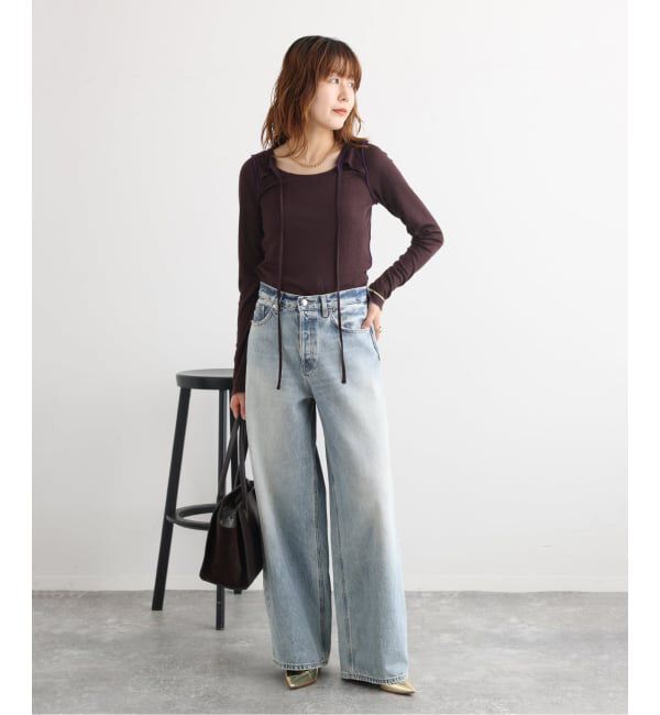journal standard L'essage「HAIKURE/ハイクル BETHANY SHORT LENGTH POLLOCK デニムパンツ」|デニム|