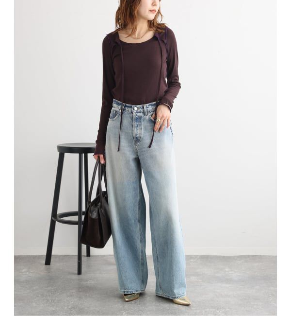 journal standard L'essage「HAIKURE/ハイクル BETHANY SHORT LENGTH POLLOCK デニムパンツ」|デニム|