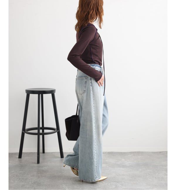 journal standard L'essage「HAIKURE/ハイクル BETHANY SHORT LENGTH POLLOCK デニムパンツ」|デニム|