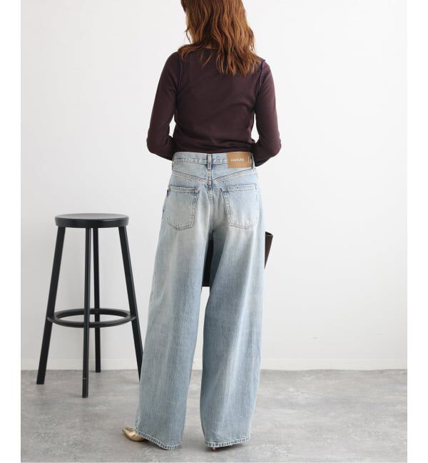 journal standard L'essage「HAIKURE/ハイクル BETHANY SHORT LENGTH POLLOCK デニムパンツ」|デニム|