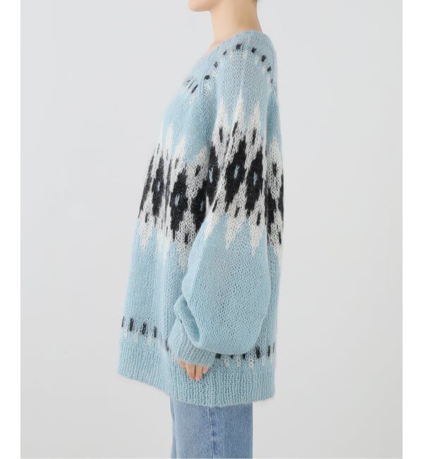 JOURNAL STANDARD「【NOMARHYTHM TEXTILE /ノ－マリズム　テキスタイル】Hand Knit Snowflake Sweater」|ニット・セーター|