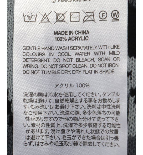 Oriens JOURNAL STANDARD「【P.A.M/パム】 MULTI SHOT URCHIN BONNET SCARF」|マフラー|