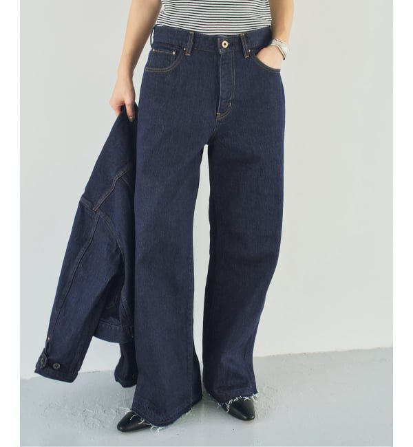 Spick and Span「《40周年 / 予約》5 1/2 40th LOOSE-STRAIGHT DENIM」|デニム|ネイビー